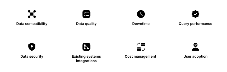 8 challenges of data warehouse migration