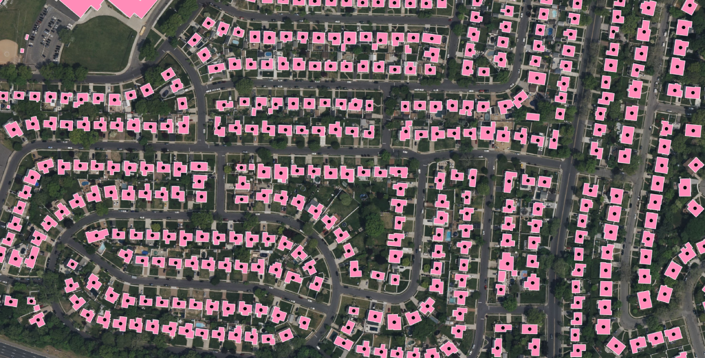 The visualization of high-resolution property mapping.