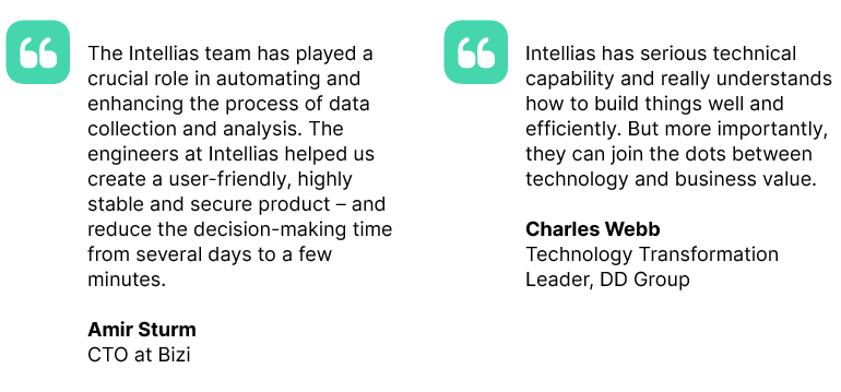 Intellias clients’ testimonials