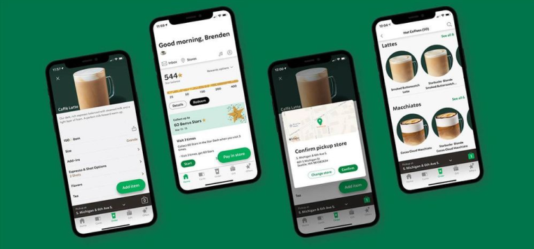 The Starbucks loyalty app.